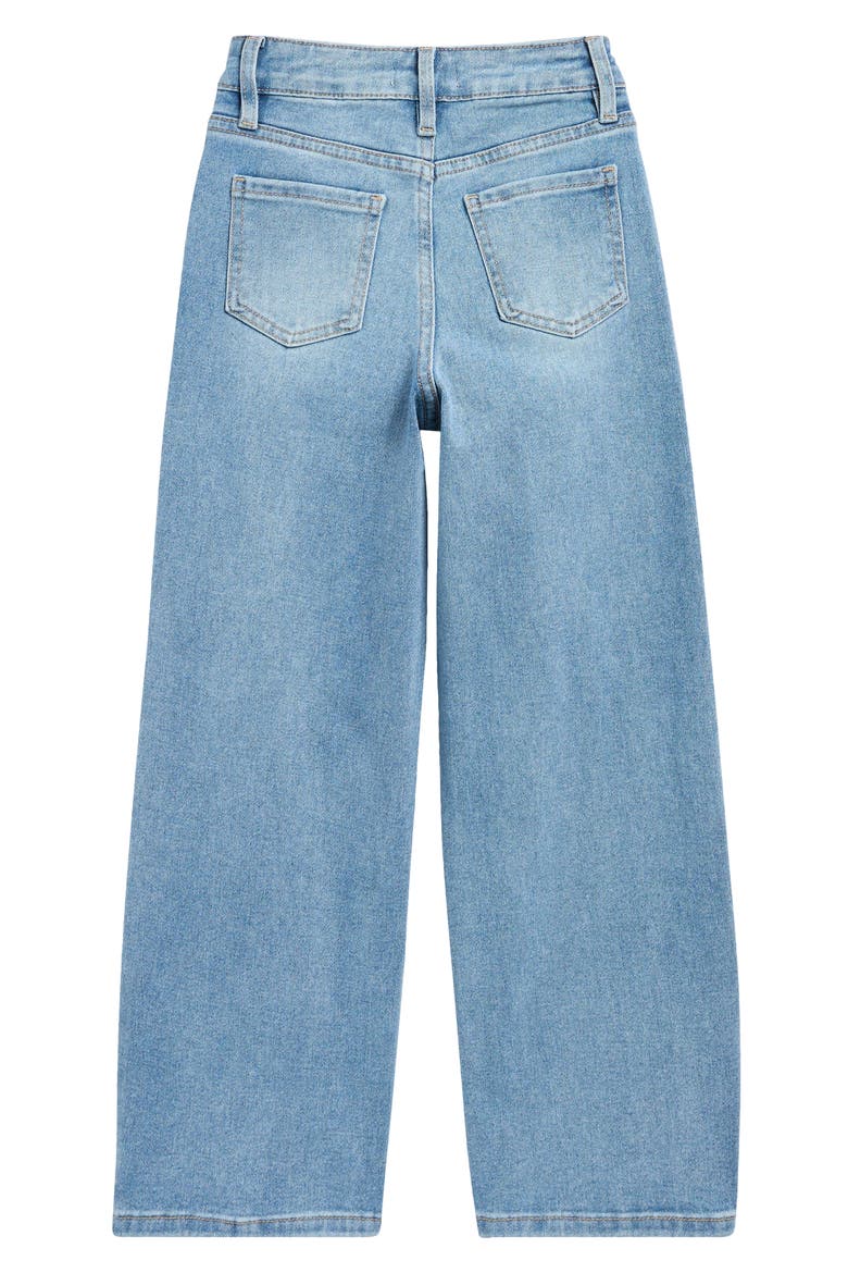 Kids' Tattoo Print Wide Leg Jeans, Alternate, color, MEDIUM