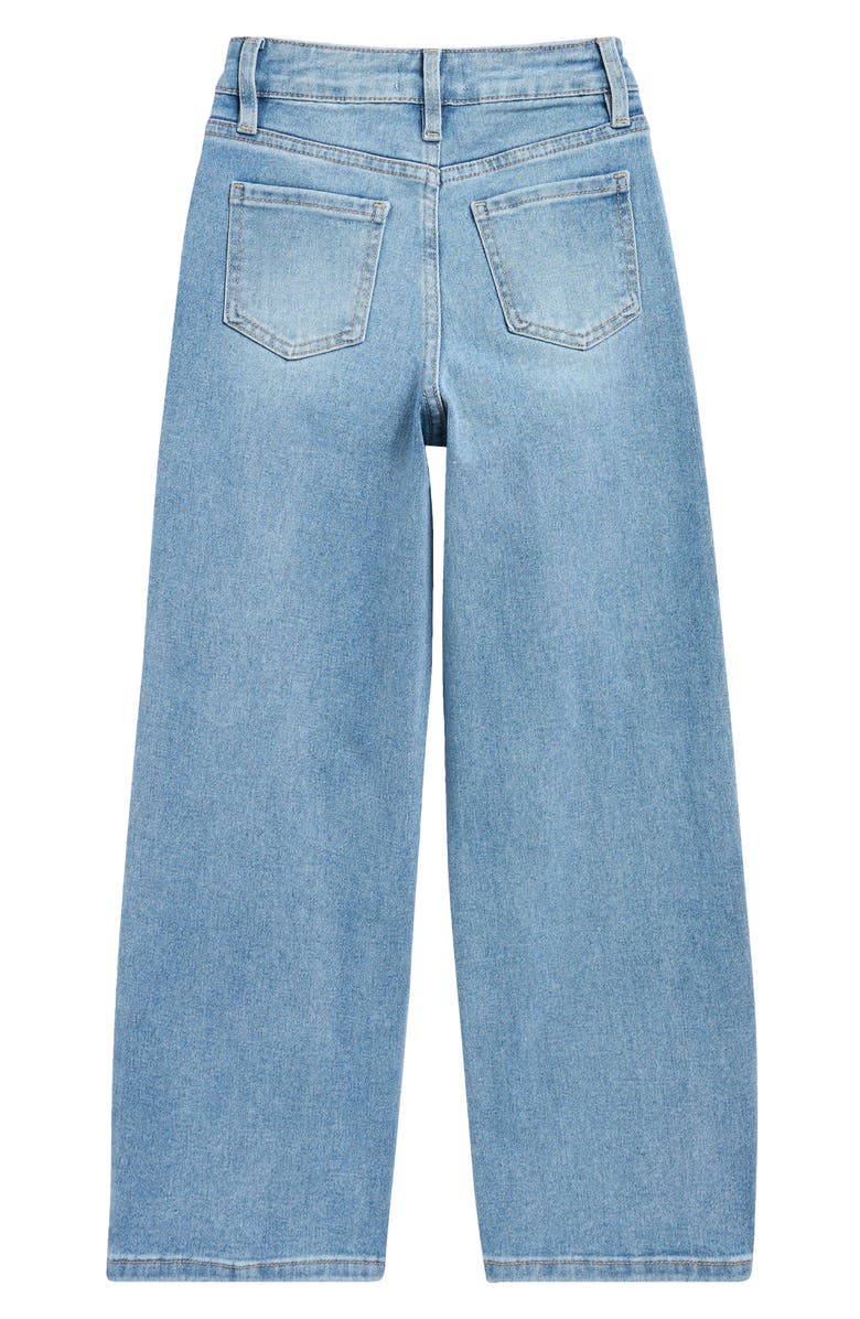 YMI Kids' Tattoo Print Wide Leg Jeans, Alternate, color, Medium