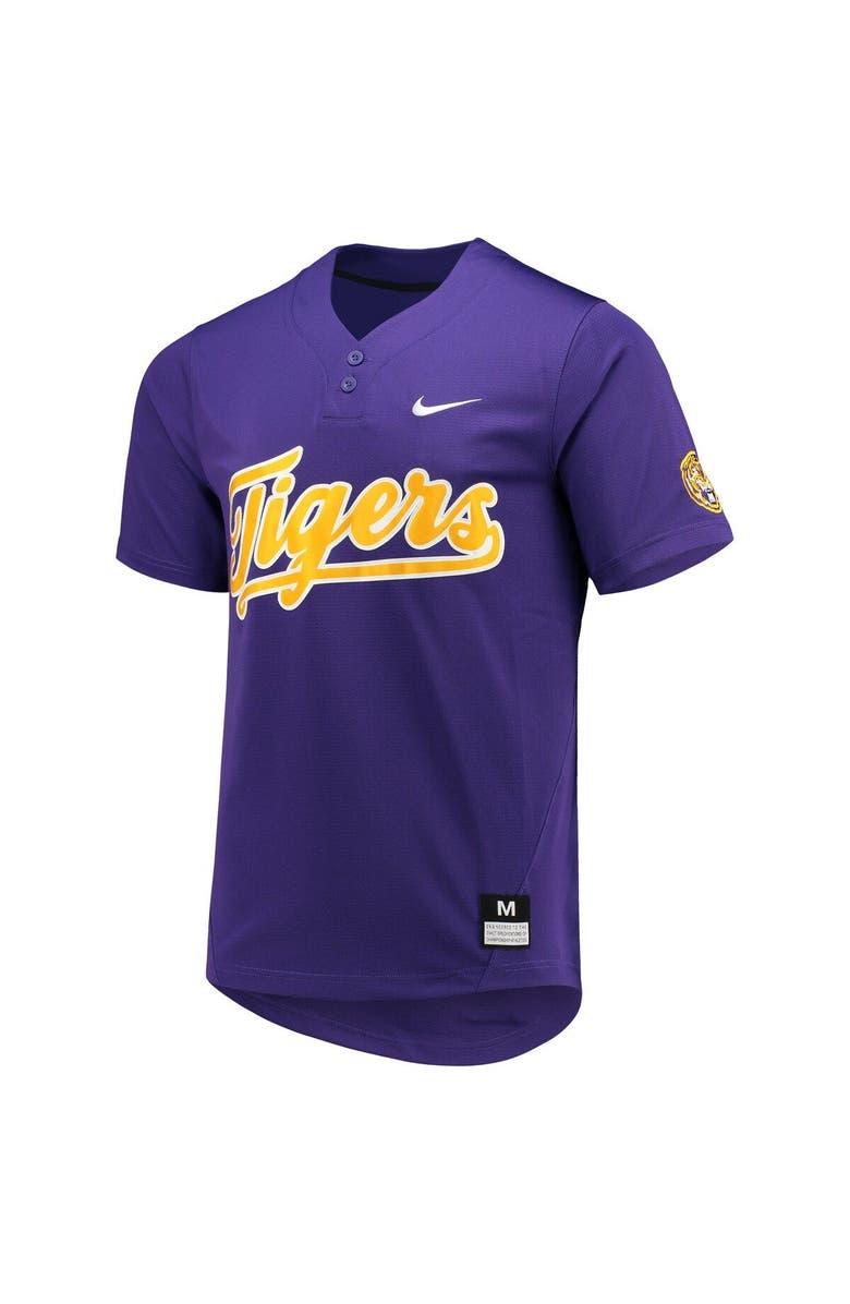 Nike Unisex Nike Purple LSU Tigers Two-Button Replica Softball Jersey, Alternate, color, Purple