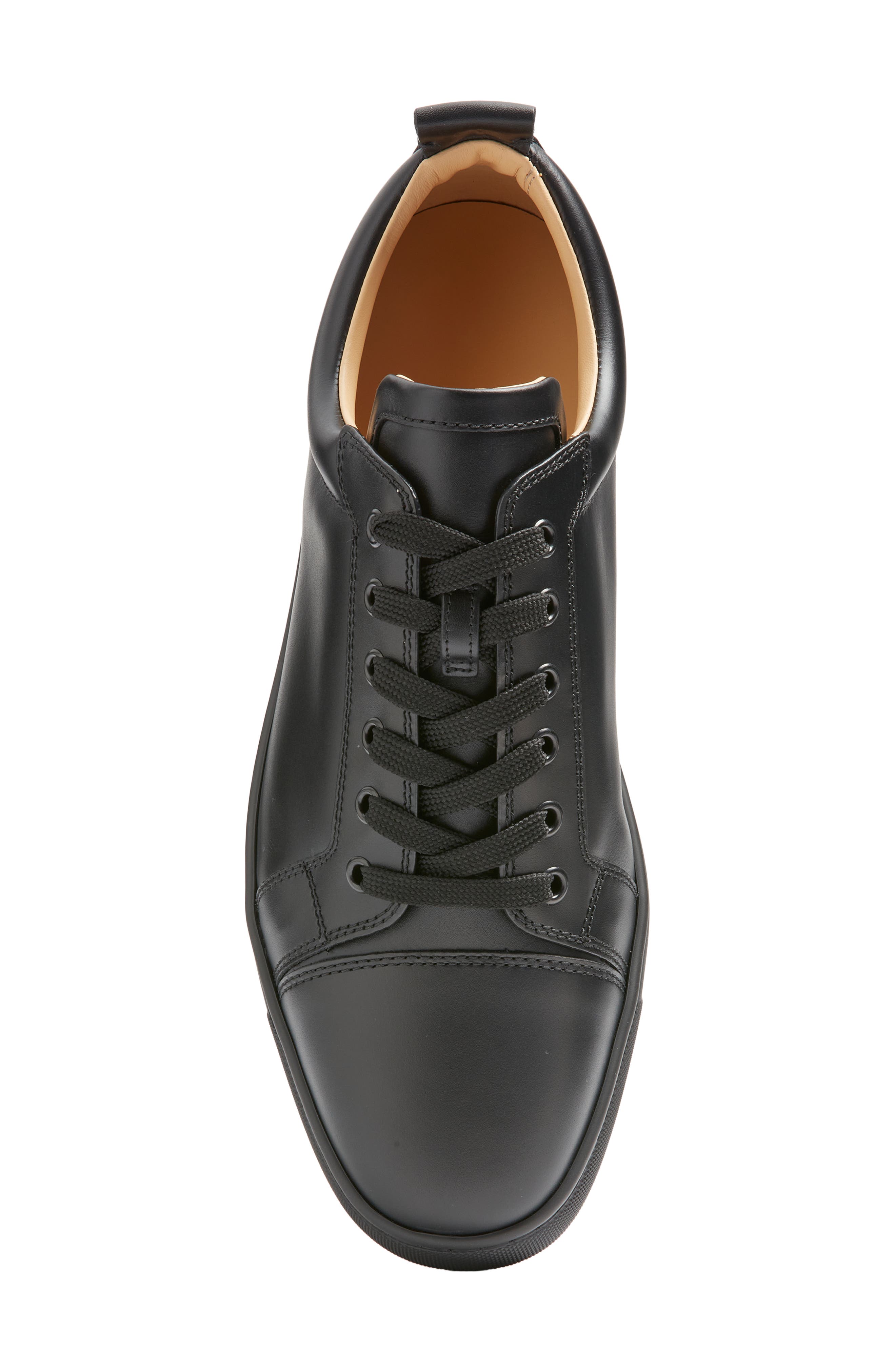 Christian Louboutin Louis Junior Sneaker, Alternate, color, Cm53-Black/ Black