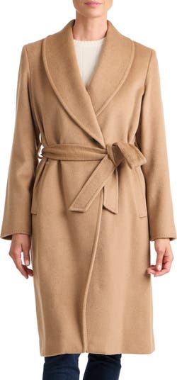 Shawl Collar Camel Hair Coat