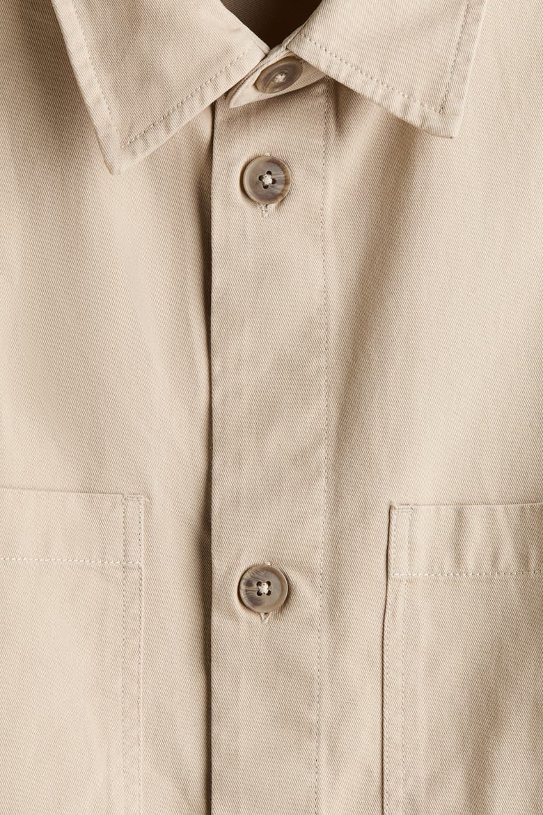 Cotton Overshirt, Alternate, color, Beige