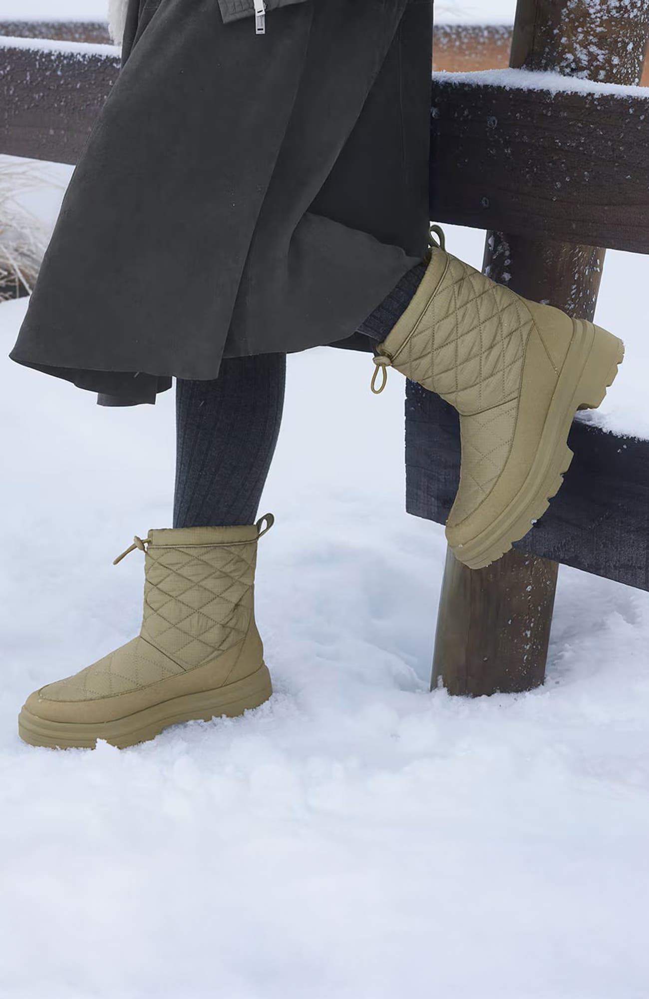 Quilted Waterproof PufferTherm Warm Boots, Alternate, color, Cardamon Water Prf
