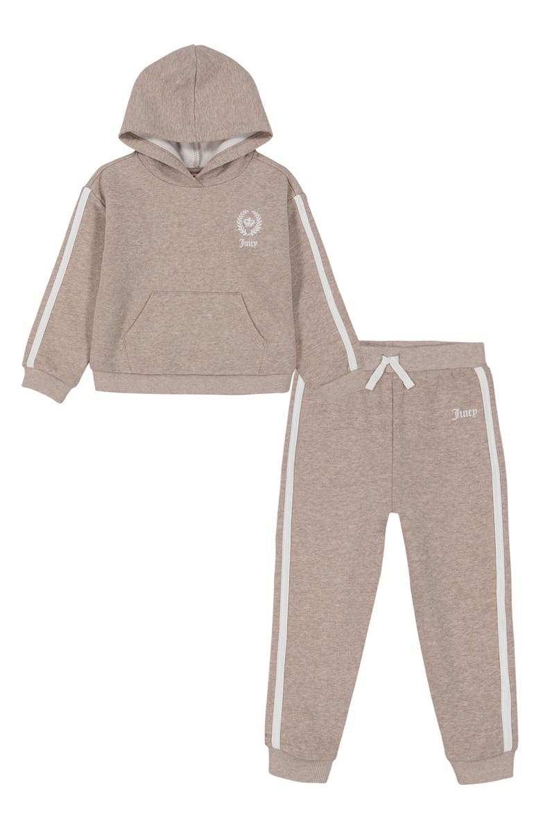 Juicy Couture Kids' Logo Fleece Hoodie & Joggers Set, Main, color,