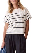 Marine Layer Miracle Jersey Striped Crewneck T-Shirt