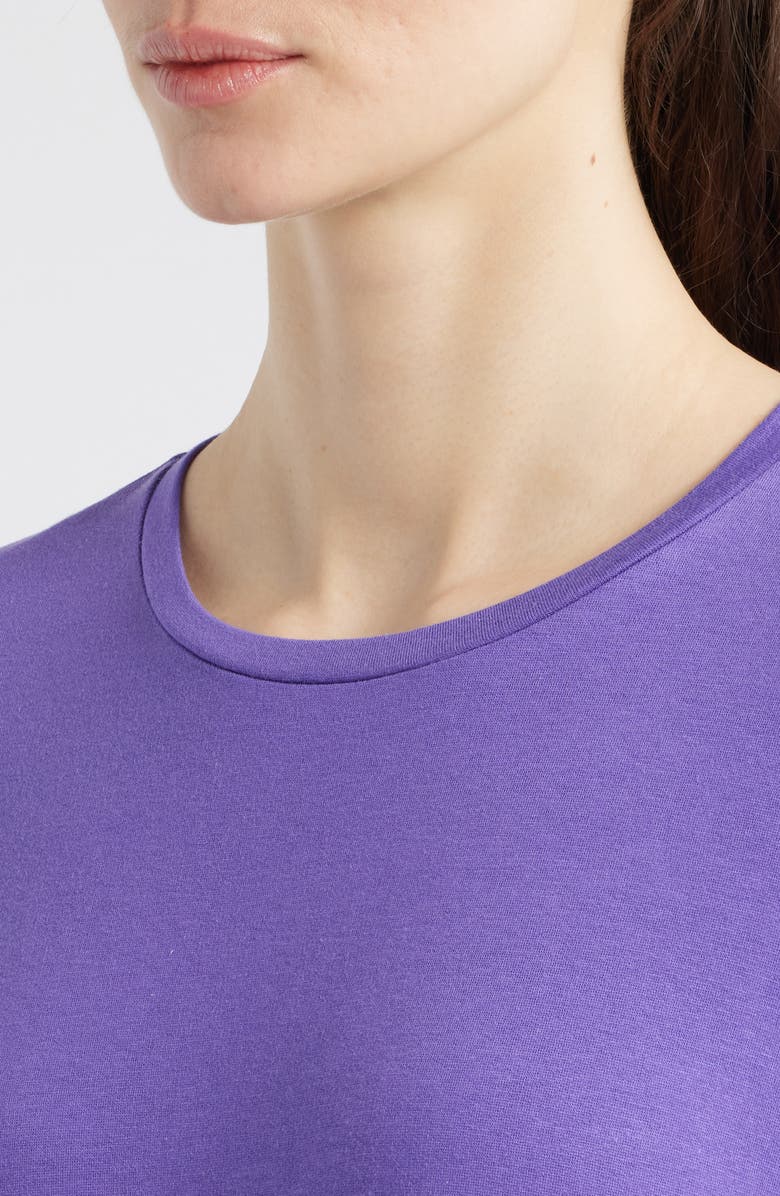 Eileen Fisher Crewneck Terry Tunic, Alternate, color, Ultraviolet
