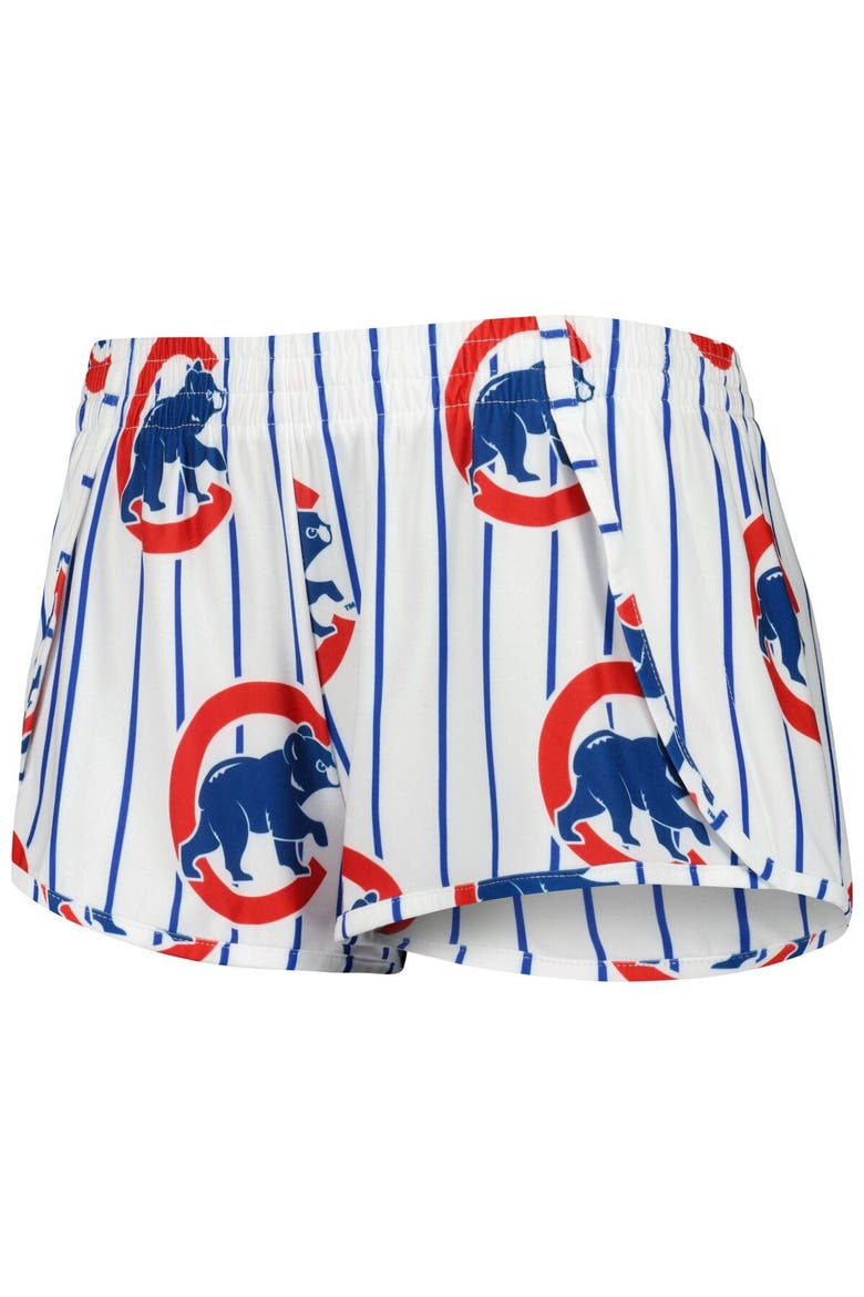 Women's Concepts Sport White Chicago Cubs Reel Allover Print Tank Top & Shorts Sleep Set, Alternate, color, White