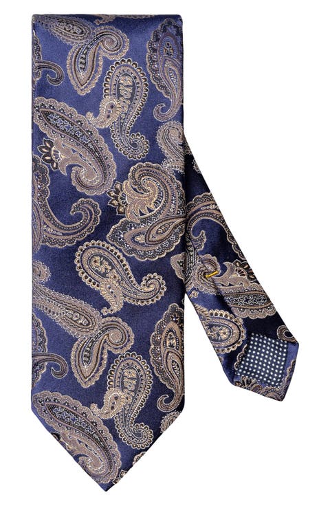 Paisley Jacquard Silk Tie