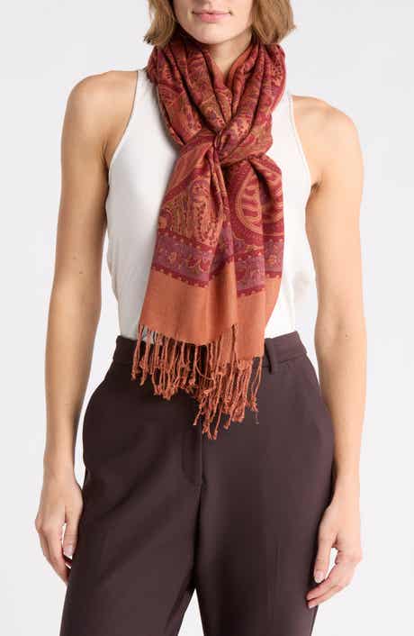 La Fiorentina Paisley Print Scarf