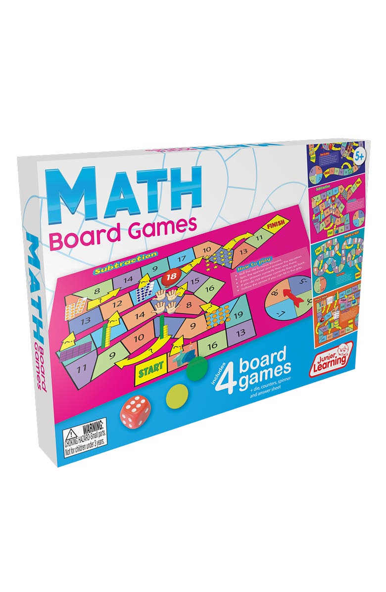 Junior Learning L425 Math Board Games, Multi, Main, color, Multicolored