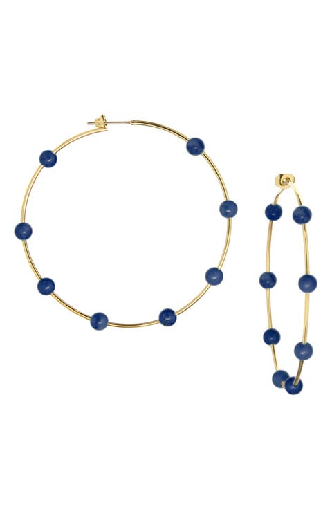 Ball Hoop Earrings