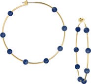 MARLYN SCHIFF Ball Hoop Earrings