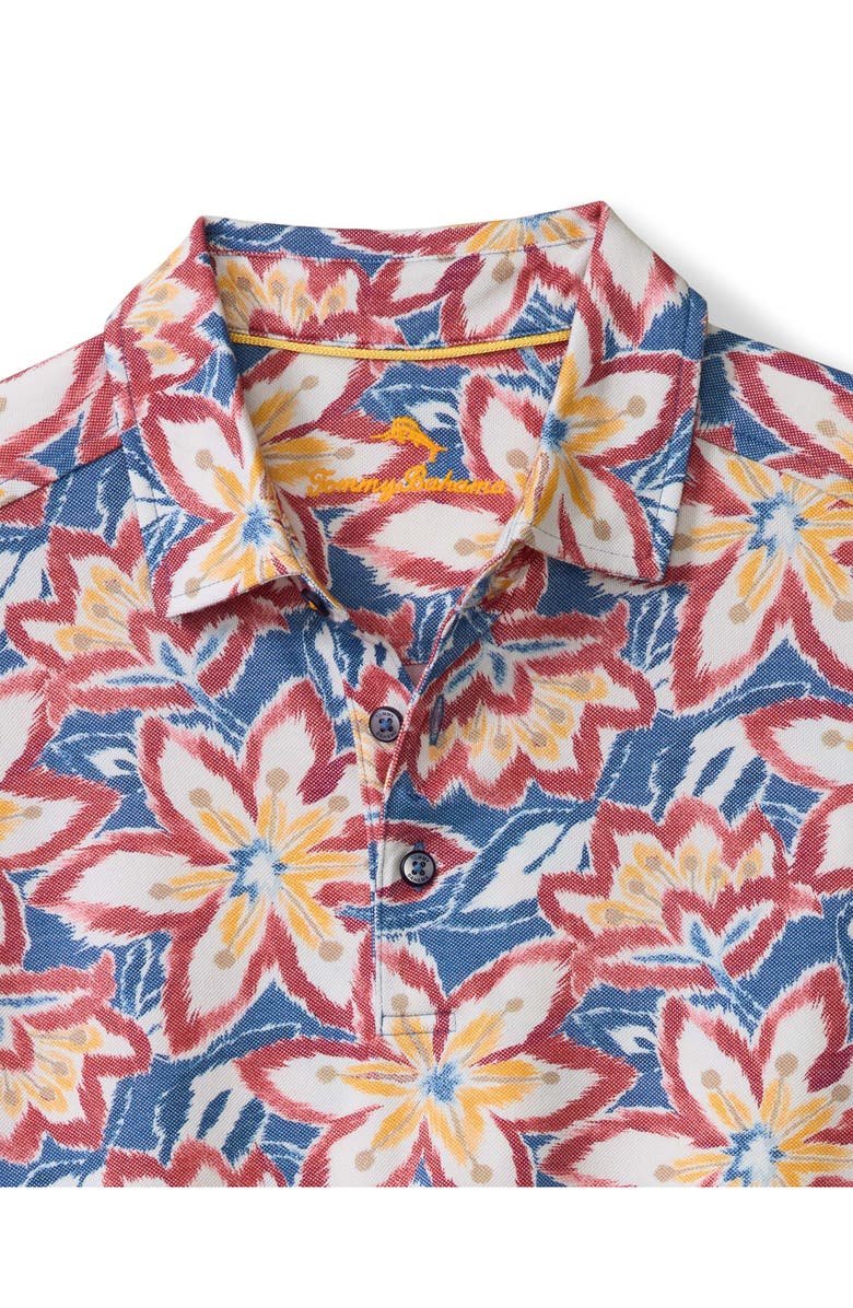 Tommy Bahama Flora Fusion IslandZone<sup>®</sup> Cotton Blend Piqué Polo, Alternate, color, Dutch Blue