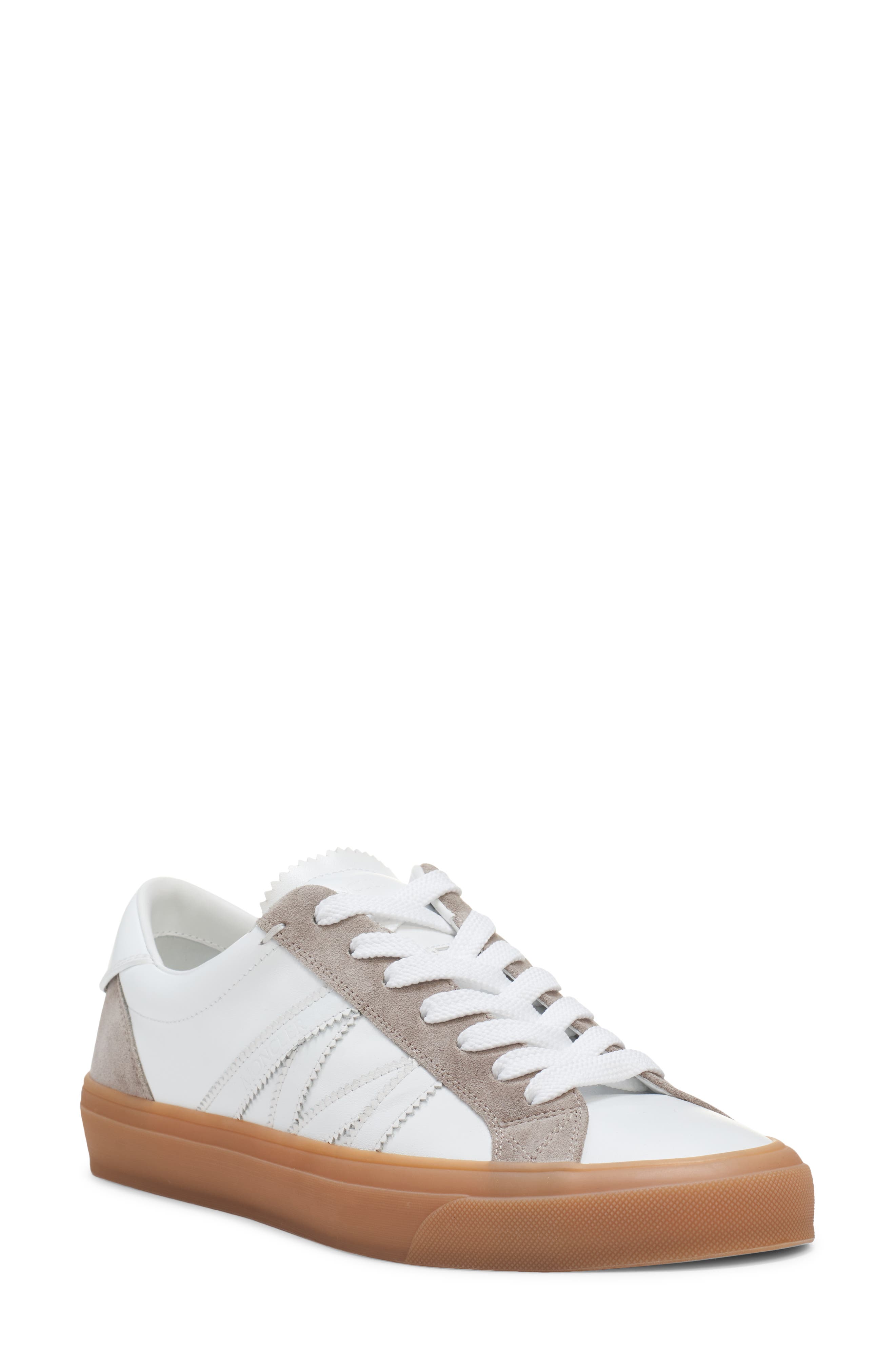 Moncler Monaco Sneaker, Main, color, Brilliant White