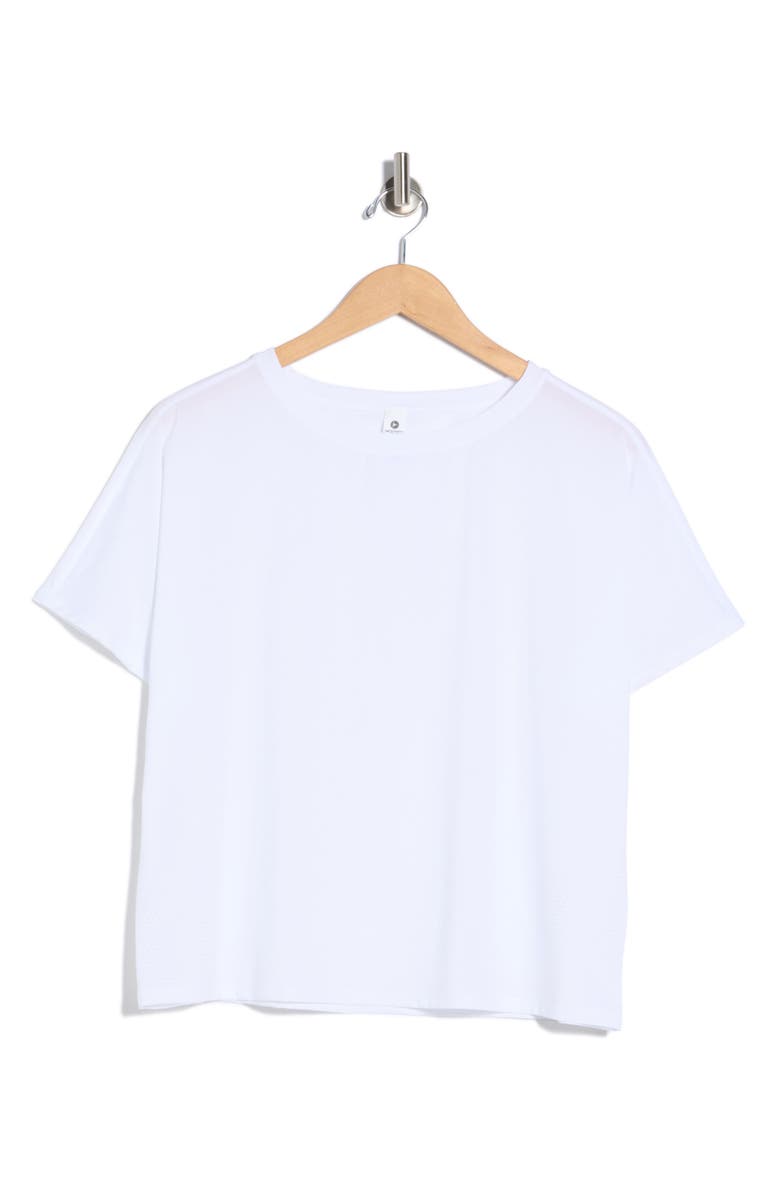 90 DEGREE BY REFLEX Dolman Sleeve Crop Active T-Shirt, Main, color, 