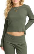 Billabong Sweet Coast Long Sleeve Ribbed Top