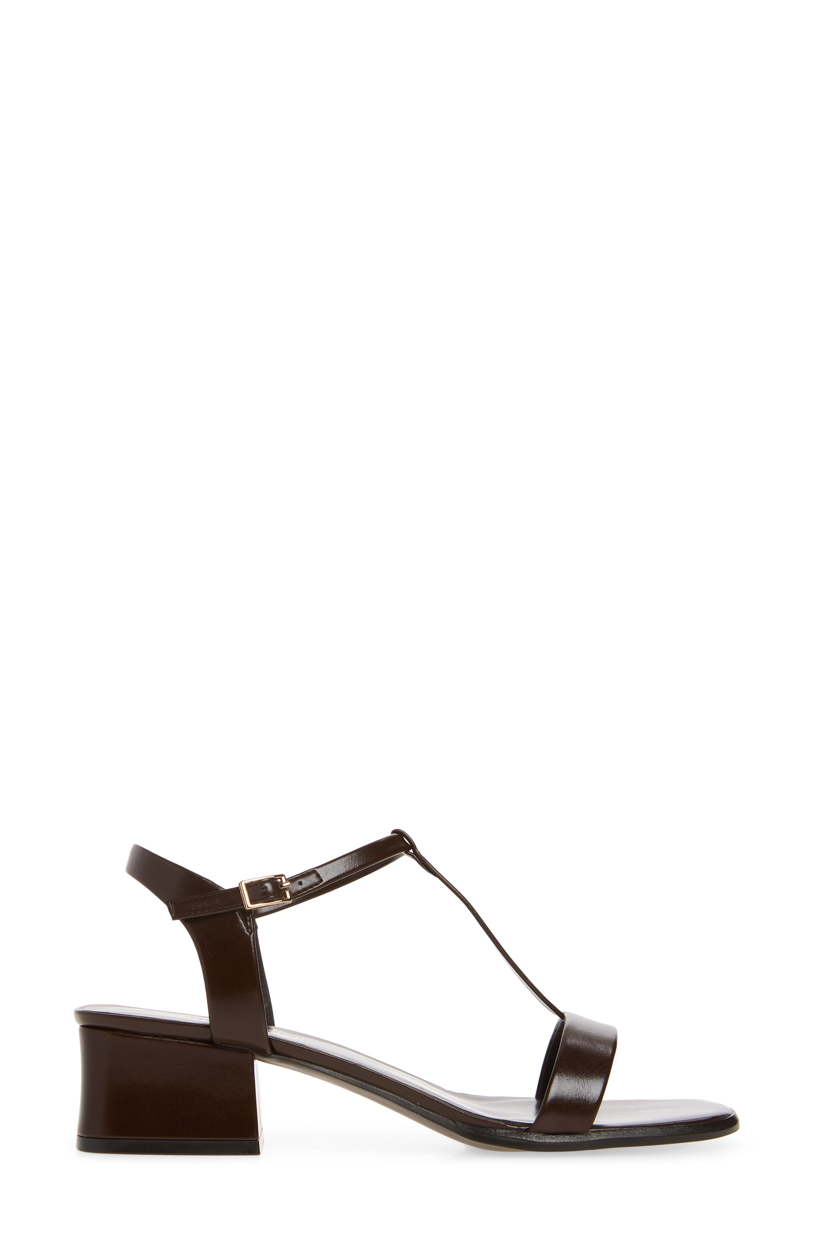 Austere Ankle Strap Sandal, Alternate, color, COFFEE