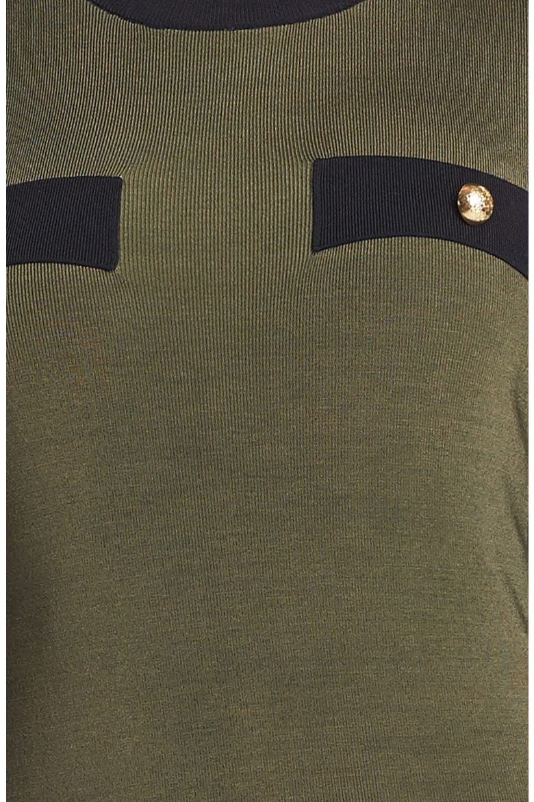 Military Sweater Dress, Alternate, color, BOOT OLIVE