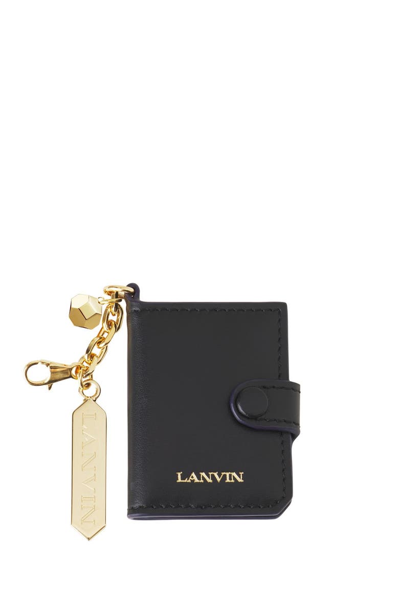Lanvin Leather Photo Holder, Alternate, color, Black