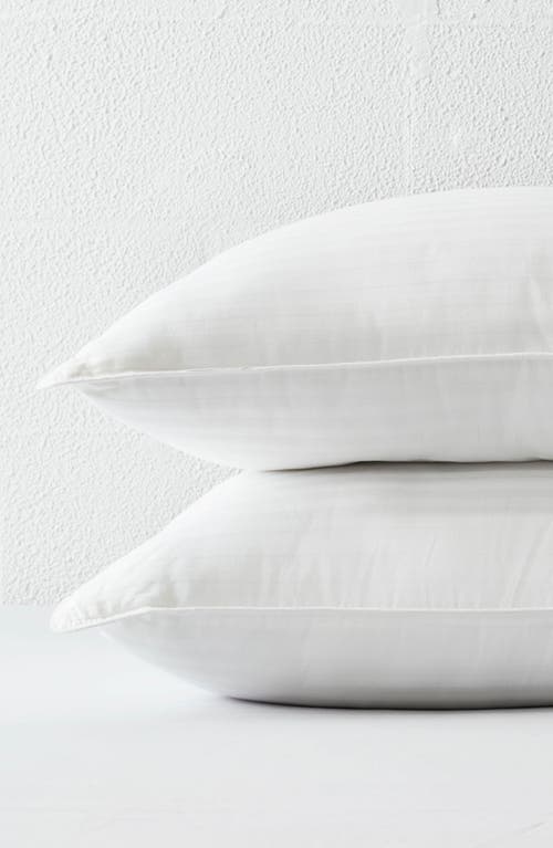 Homespun 2-pack Gel Fiber Cotton Pillows In White