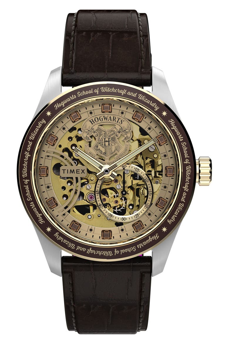 時計 TIMEX Harry Potter Waterbury Automatic Harry Potter x Timex Waterbury Skeleton Automatic 39mm Leather