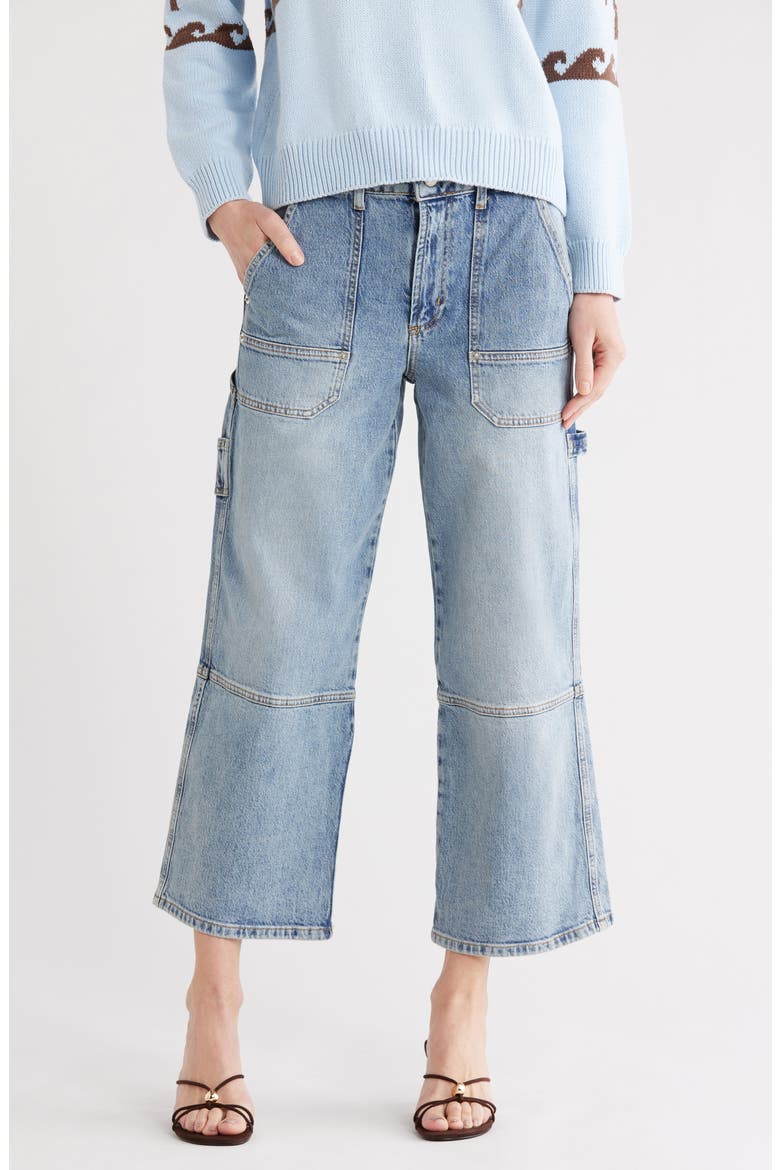 Silverado Crop Straight Leg Jeans, Main, color, BLUEPRINT