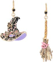 Betsey Johnson Broomstick Leverback Drop Earrings