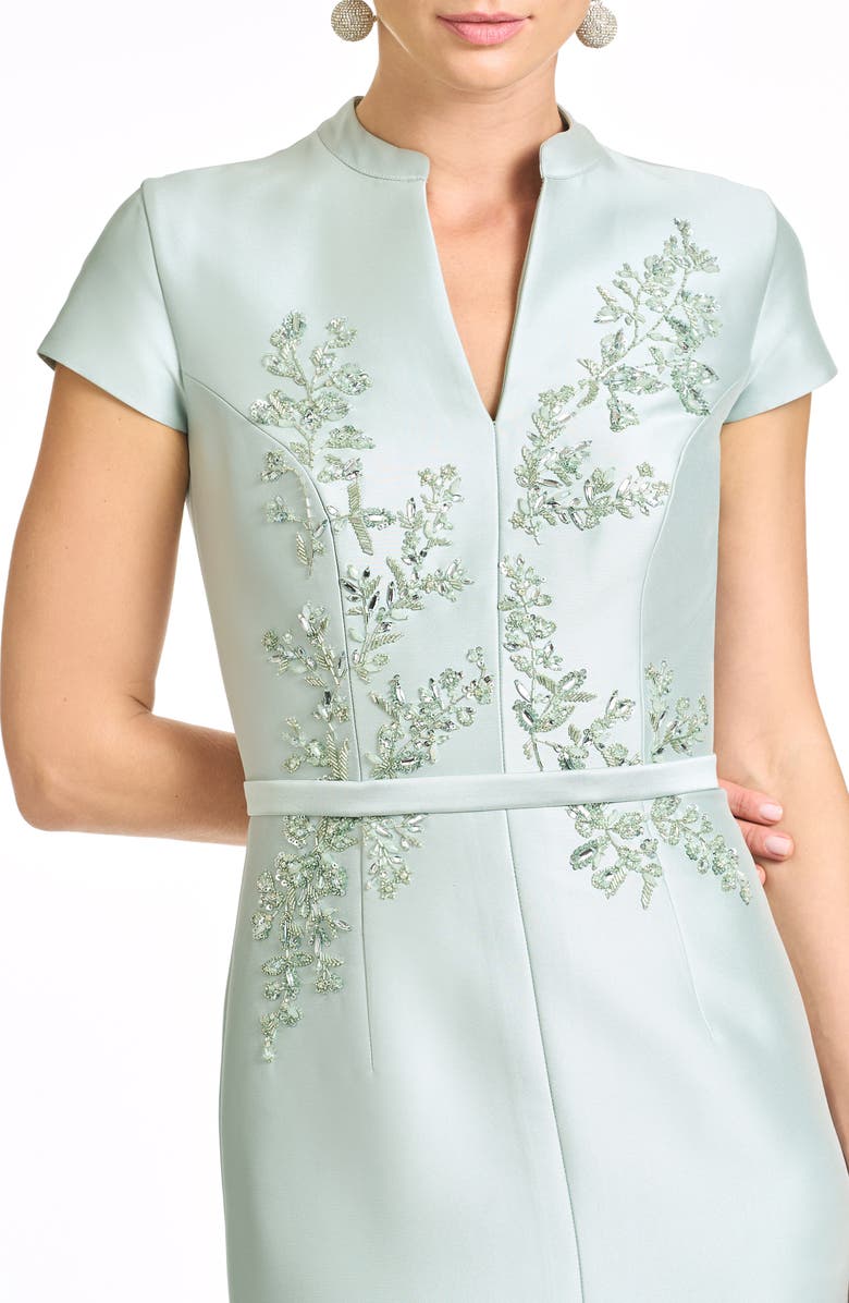 Sachin & Babi Charlotte Beaded Embroidery Gown, Alternate, color, Celadon