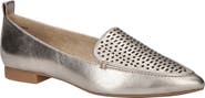 Bella Vita Alessi Perforated Pointed Toe Flat