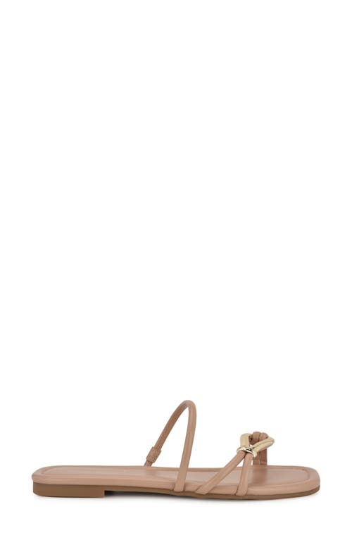 Nine West Tigra Slide Sandal In Neutral