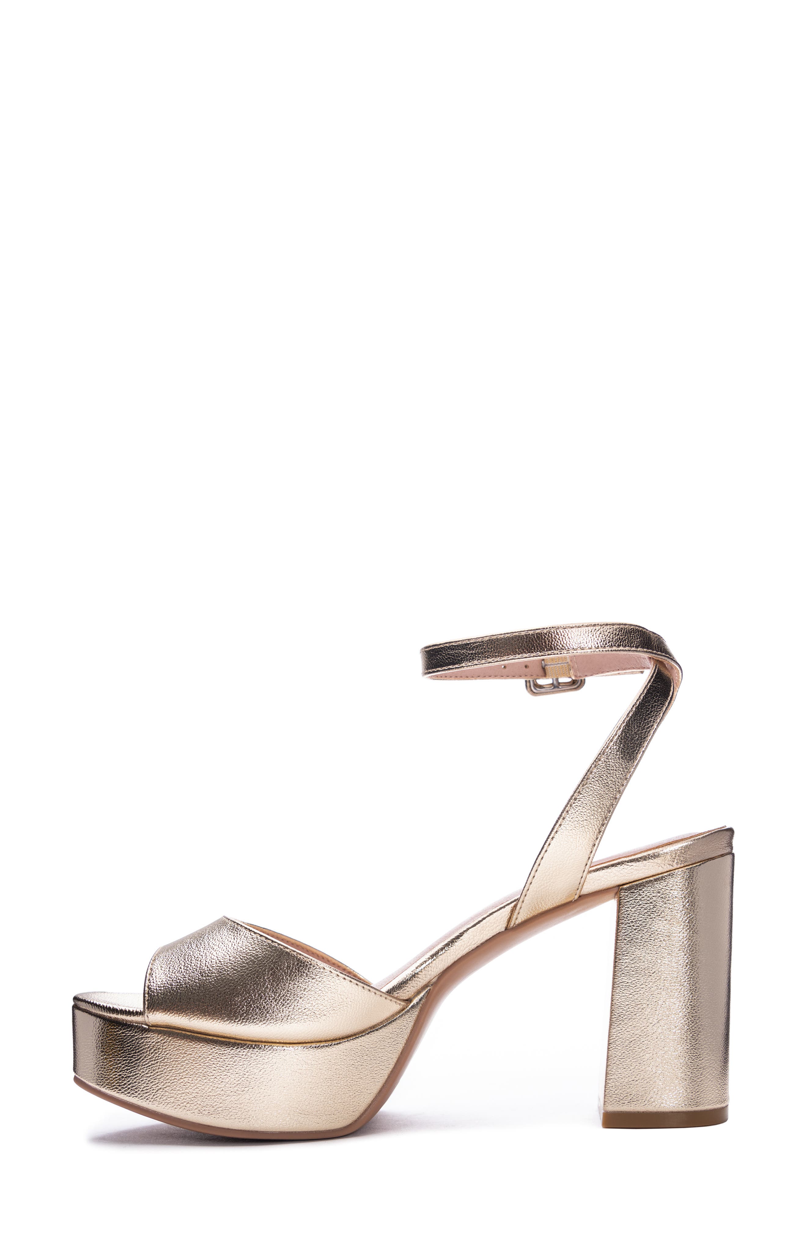 Theresa Platform Sandal, Alternate, color, GOLD1
