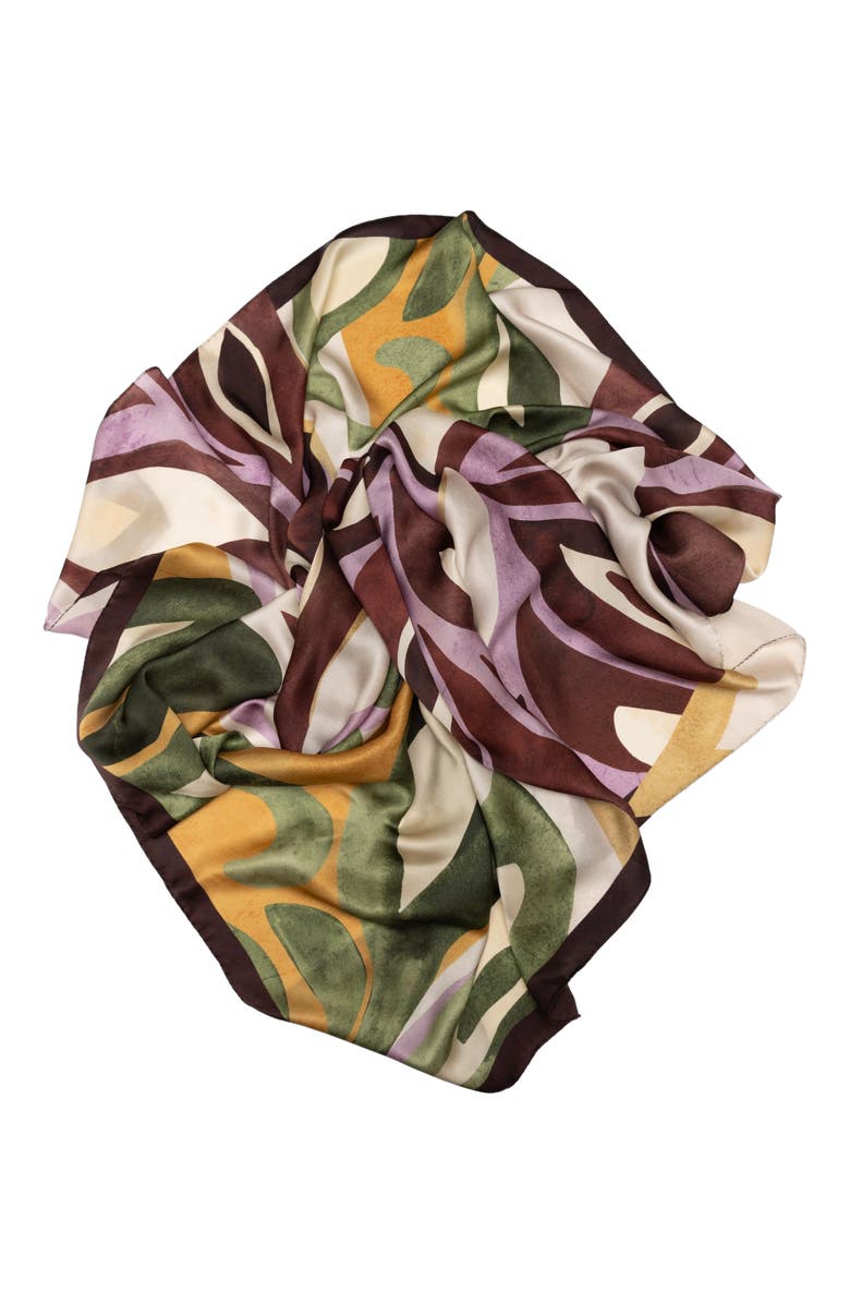 Elizabetta Livia - Silk Scarf Shawl for Women, Alternate, color, Burgundy