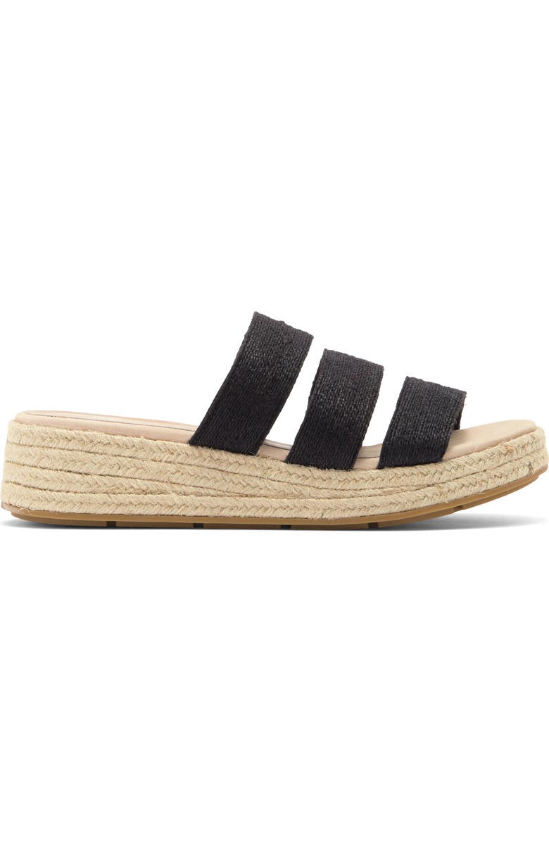 Eileen Fisher Mayla Espadrille Platform Wedge Slide Sandal, Alternate, color,