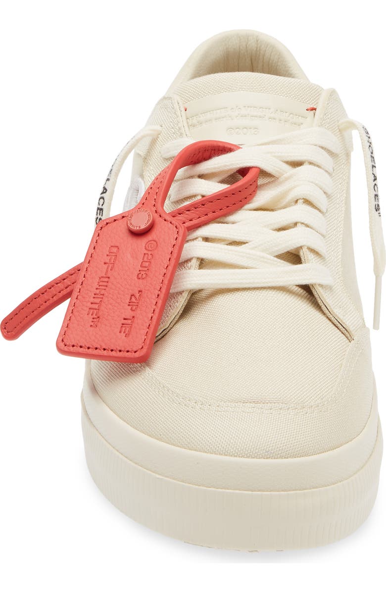 Off-White Low Vulcanized Sneaker, Alternate, color, Angora White