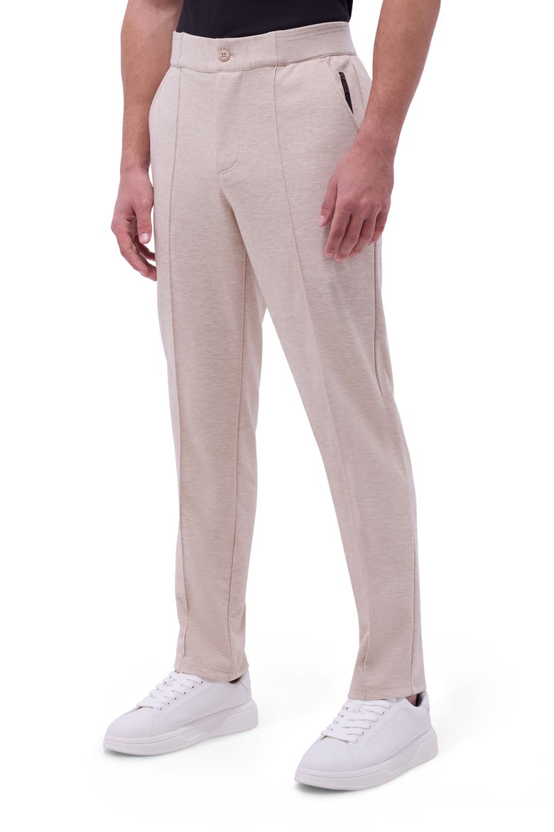 Soft Touch Knit Pintuck Pants, Main, color, SAND