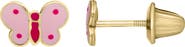 Mignonette Kids' Butterfly Stud Earrings