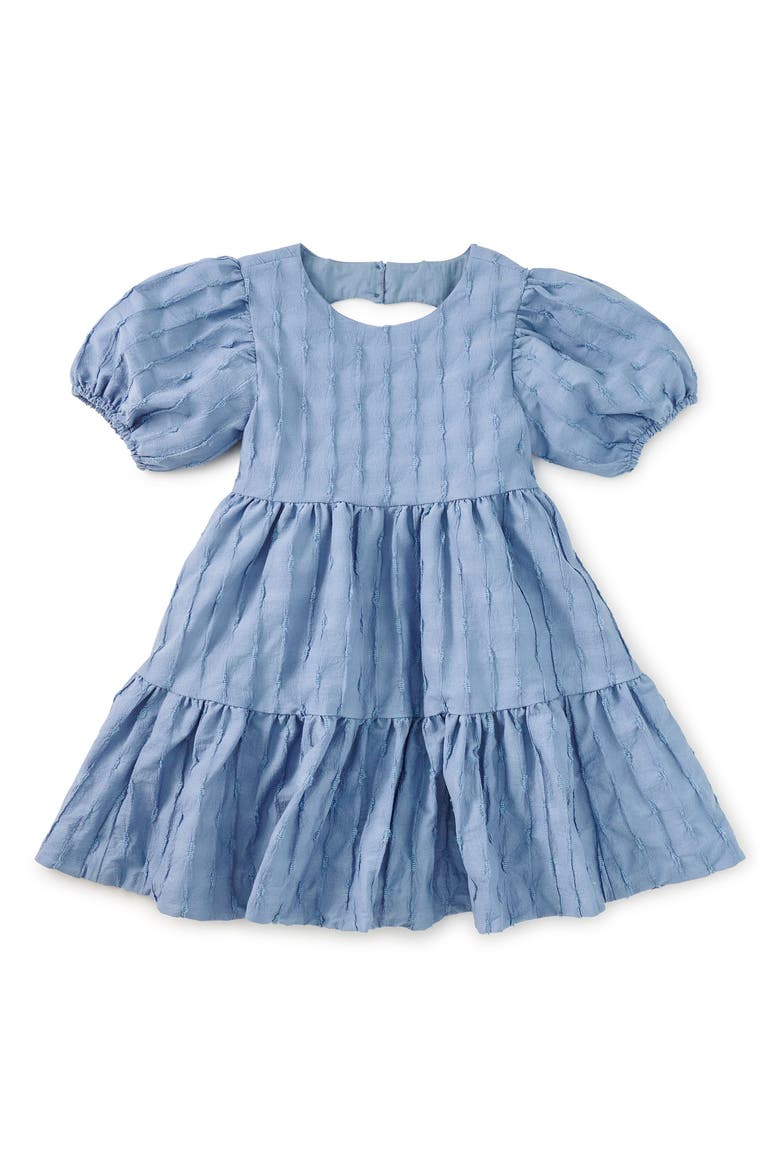 Pleated Heartback Dress, Main, color, Seal Grey