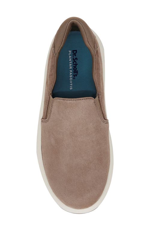 Shop Dr. Scholl's Feel Well Plantar Fasciitis Slip-on Sneaker (women) In Taupe