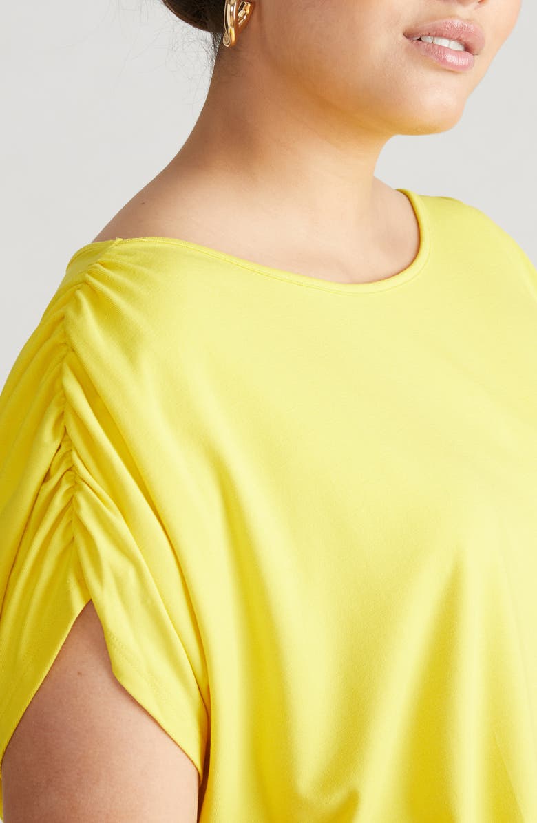 Universal Standard Helena Divine Jersey Top, Alternate, color, Yellow