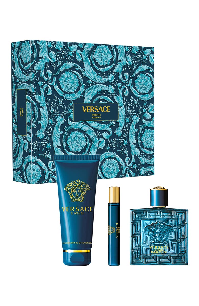 Versace Eros Parfum Gift Set $205 Value, Main, color, 