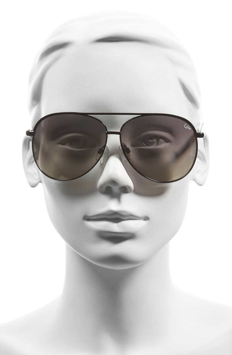 QUAY Australia 'Macaw' 65mm Aviator Sunglasses, Alternate, color, 