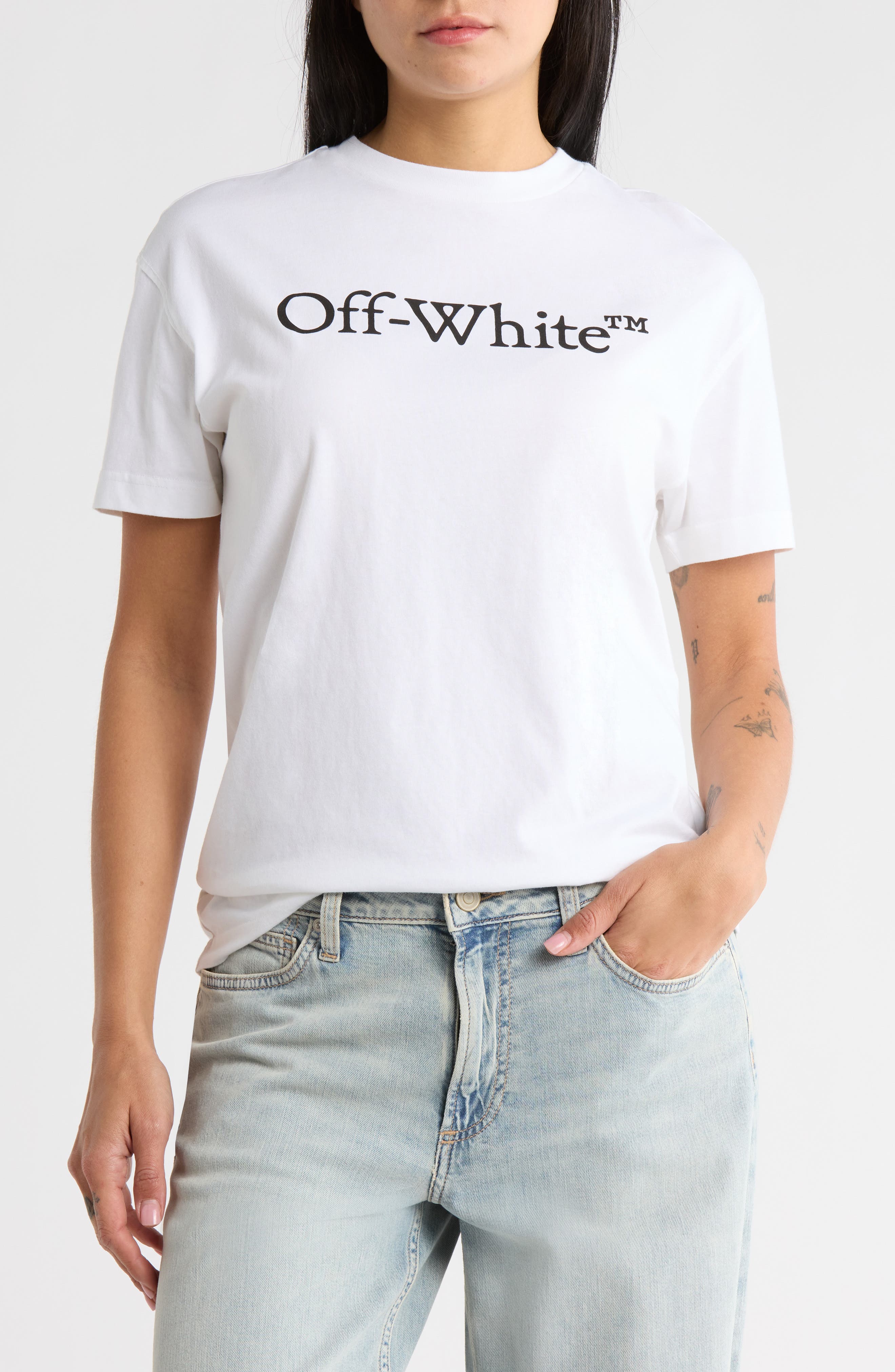 Off-White Big Logo Bookish Graphic T-Shirt