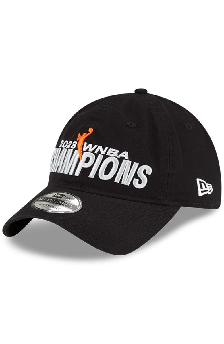 New Era Men's New Era Black Las Vegas Aces 2023 WNBA Finals Champions Locker Room 9TWENTY Adjustable Hat, Alternate, color, 
