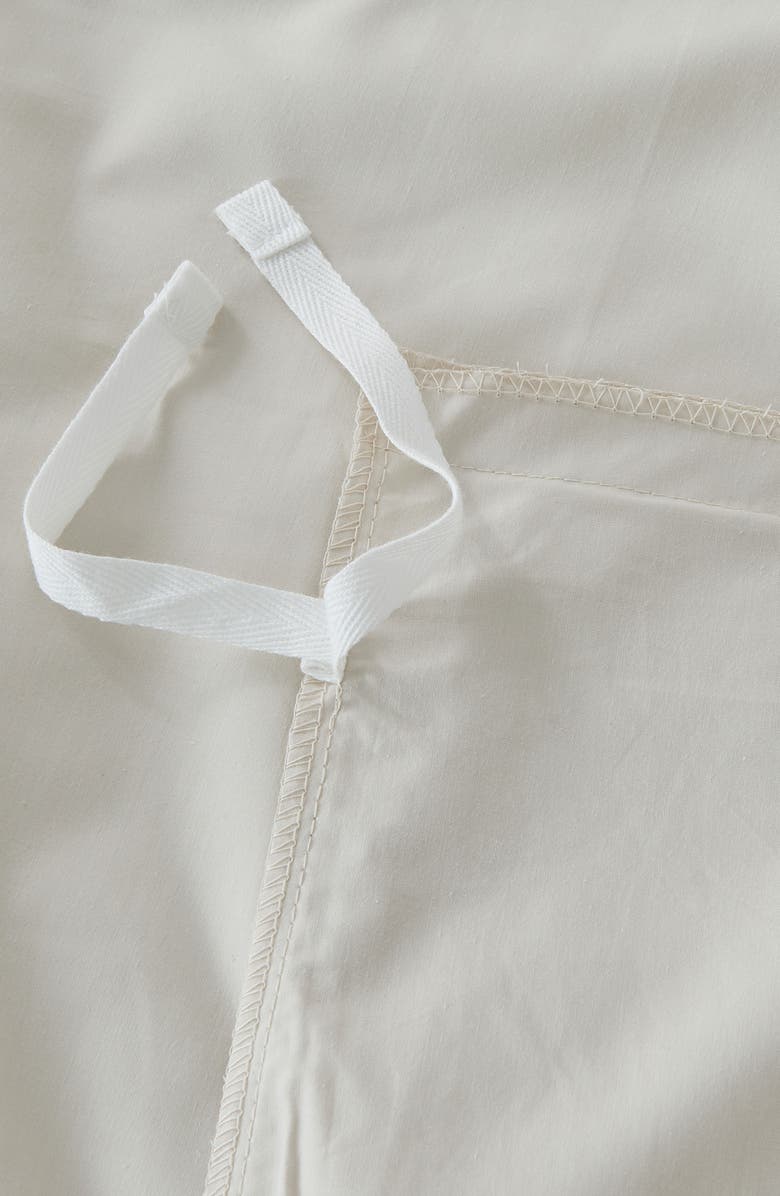 Verlee Cotton Percale Duvet Cover, Alternate, color, Sand