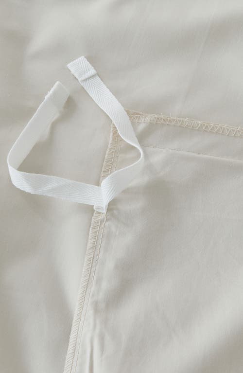 Verlee Cotton Percale Duvet Cover In Sand