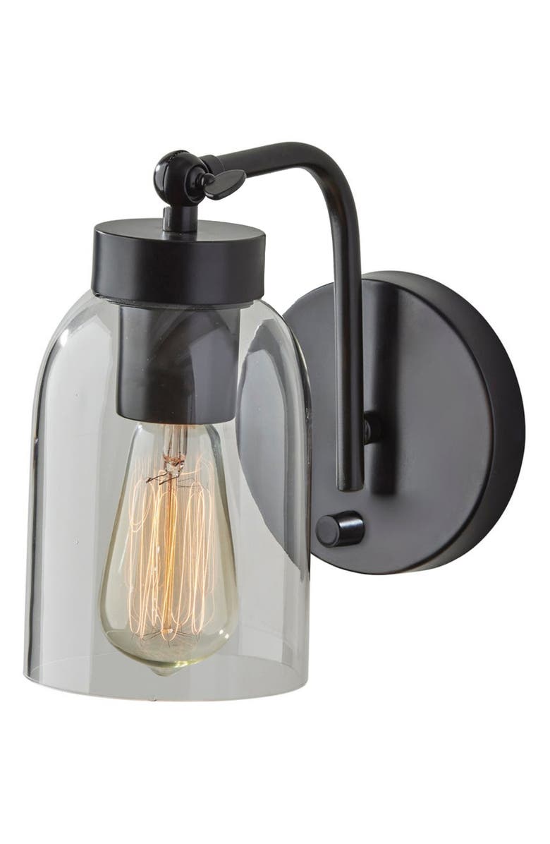 ADESSO LIGHTING Bristol Wall Lamp, Main, color, Black