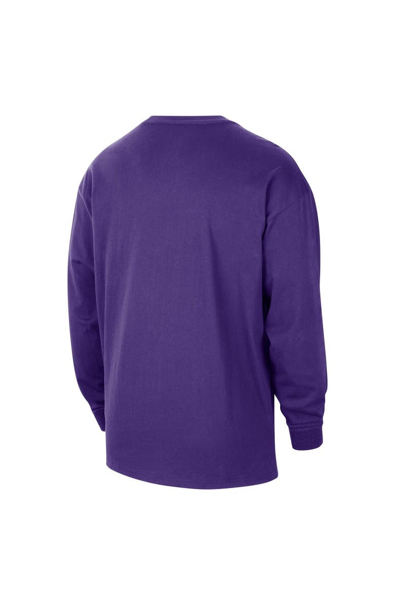 Nike Men's Nike Purple Los Angeles Lakers 2024/25 City Edition Courtside Max90 Heavyweight Long Sleeve T-Shirt, Alternate, color, 
