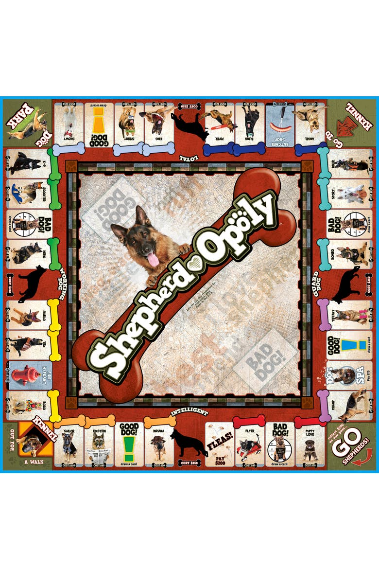 German Shepherdopoly Monopoly Board Game, Alternate, color, Multicolored