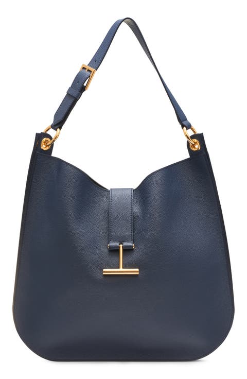 Large Tara Leather Hobo Bag
