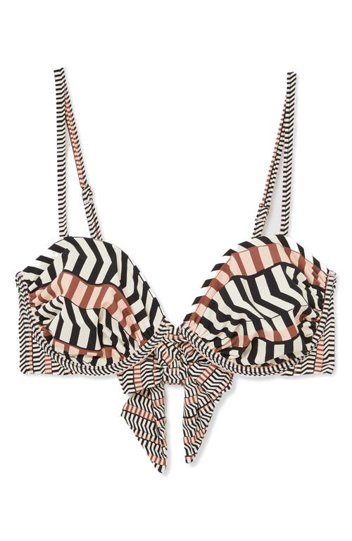 Reiss Kate Underwire Bikini Top In Black